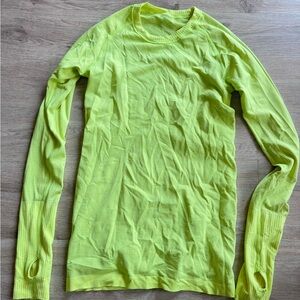 Men's Neon Yellow Long Sleeve Shirt